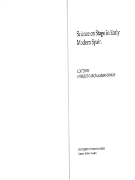 Science on Stage in Early Modern Spain