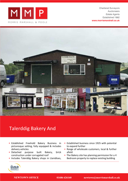 Talerddig Bakery And