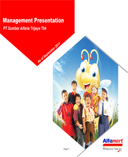 Management Presentation PT Sumber Alfaria Trijaya Tbk