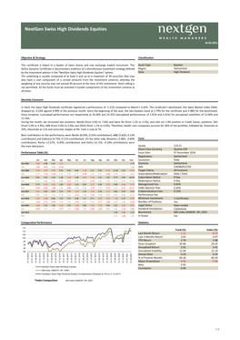 Nextgen Swiss High Dividends Equities