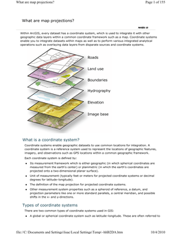 Types of Coordinate Systems What Are Map Projections?