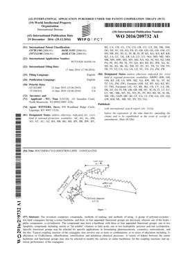 WO 2016/209732 Al 29 December 2016 (29.12.2016) P O P C T