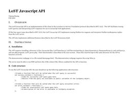 Lost Javascript API