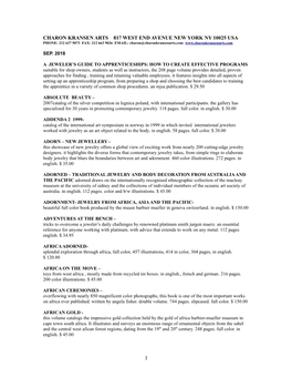 CHARON KRANSEN ARTS 817 WEST END AVENUE NEW YORK NY 10025 USA PHONE: 212 627 5073 FAX: 212 663 9026 EMAIL: Charon@Charonkransenarts.Com