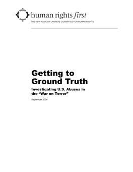 Getting to Ground Truth Investigating U.S