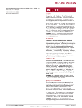 Neuroendocrine Cancer: Genomics of Phaeochromocytomas And