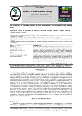 Advances in Environmental Biology, 9(25) Special 2015, Pages: 32-37 AENSI Journals