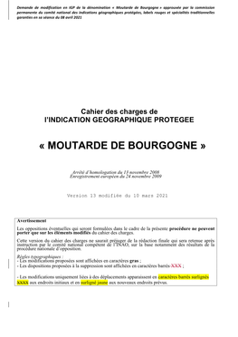 « Moutarde De Bourgogne »
