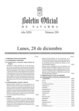 Boletín Oficial De Navarra