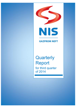 Quarterly Report for Third Quarter of 2014