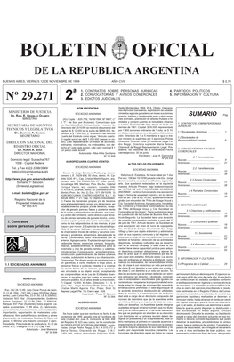 Boletin Oficial De La Republica Argentina