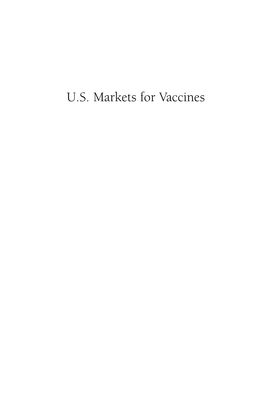 U.S. Markets for Vaccines