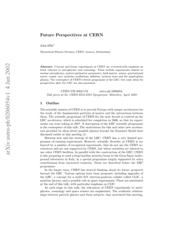 Future Perspectives at CERN 3 Unprecedented Accuracy