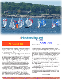 2018 March Mainsheet Updated