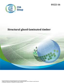 Structural Glued-Laminated Timber