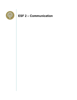 ESF 2 – Communication