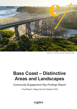 Bass Coast – Distinctive Areas and Landscapes Community Engagement Key Findings Report