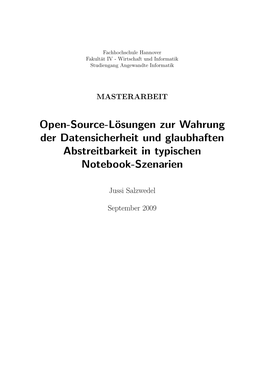 Open-Source-Lösungen Zur Wahrung Der Datensicherheit Und