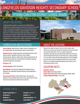 Longfields-Davidson Heights Secondary School Ottawa-Carleton District School Board