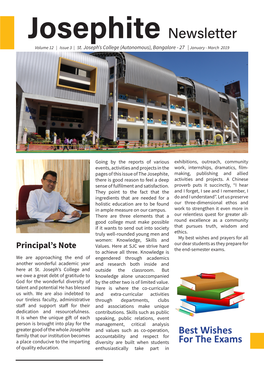 Josephite Newsletter Volume 12 | Issue 3 | St