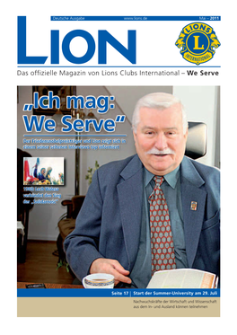 „Ich Mag: We Serve“ Der Friedensnobelpreisträger Und Lion Zeigt Sich in Einem Seiner Seltenen Interviews Top Informiert