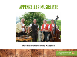 Musikformationen Und Kapellen