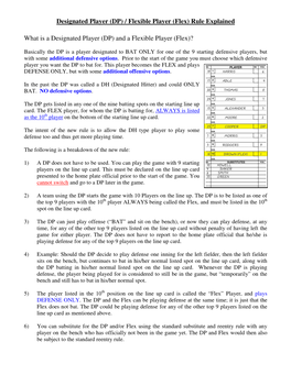 Flex) Rule Explained What Is a Designated Player (DP