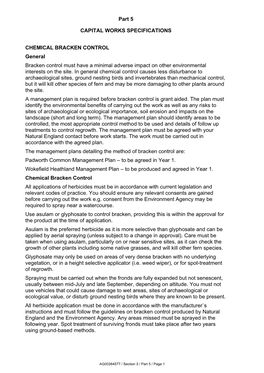 Part 5 CAPITAL WORKS SPECIFICATIONS CHEMICAL