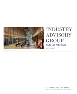 INDUSTRY ADVISORY GROUP Annual Meeting April 5, 2017 SOM | U.S