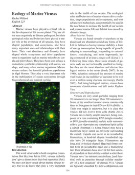 Ecology of Marine Viruses