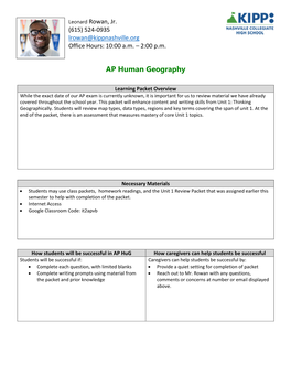 AP Human Geography