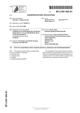 Oral Care Compositions Which Comprise Stannous, Potassium and Monoflurophosphate