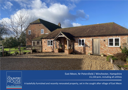 East Meon, Nr Petersfield / Winchester, Hampshire £1,150 Pcm, Including All Utilities