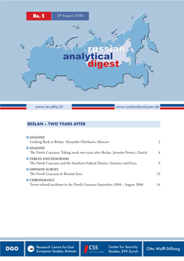 Russian Analytical Digest No 5