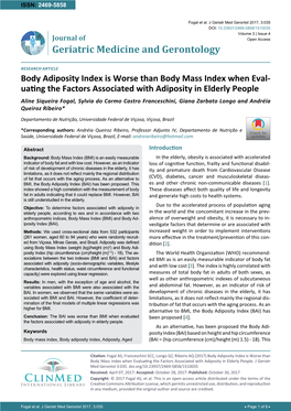 Body Adiposity Index Is Worse Than Body Mass Index When Eval