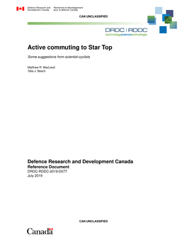 Active Commuting to Star Top