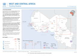 WEST and CENTRAL AFRICA Flooding Situation As of 30 August 2021