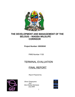 Terminal Evaluation Final Report