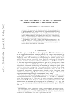 The Absolute Continuity of Convolutions of Orbital Measures in Symmetric Spaces