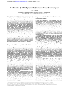 The Hirnantian Glacial Landsystem of the Sahara: a Meltwater-Dominated System