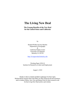 The Living New Deal