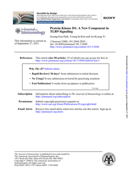 TLR9 Signaling Protein Kinase D1