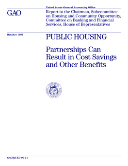 RCED-97-11 Public Housing: Partnerships Can Result in Cost
