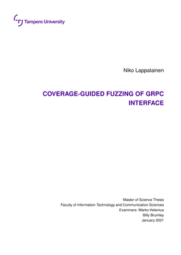 Coverage-Guided Fuzzing of Grpc Interface