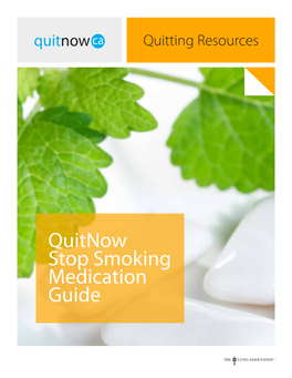 Quitnow Stop Smoking Medication Guide