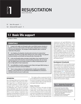 Basic Life Support 1 1.2 Advanced Life Support 5