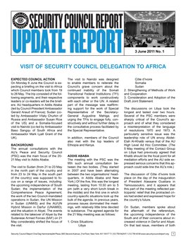 Visit of Security Council Delegation to Africa