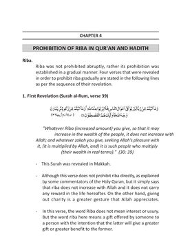 Prohibition of Riba in Qur'an and Hadith