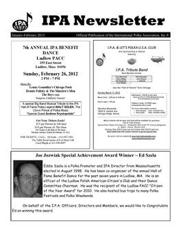 IPA Newsletter * January – February 2012