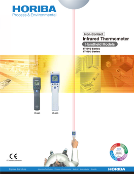 Infrared Thermometer Handheld Models IT-540 Series IT-550 Series